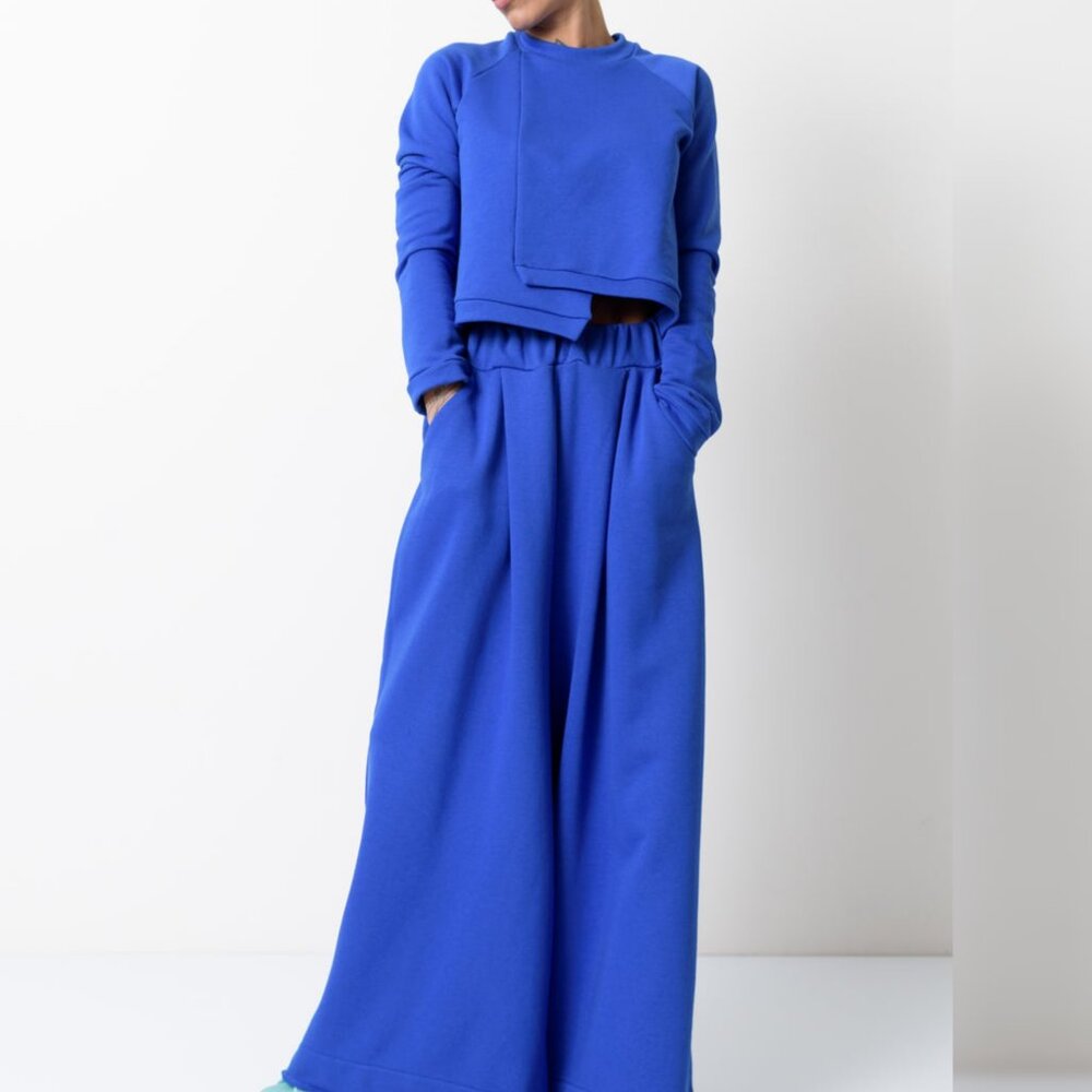 Locker Room Royal Blue Two Piece Tracksuit Set